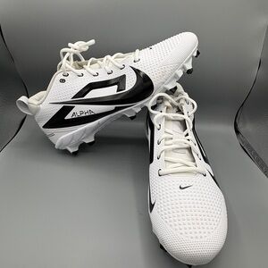 Nike Alpha Menace 4 Shark Football Cleats White Black FZ7703-101  New